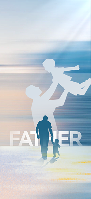 父亲节节日节庆海报模板PSD设计素材