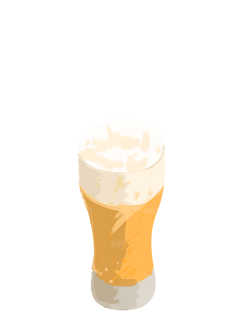 免抠卡通啤酒元素