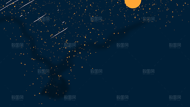 古风山水建筑凉亭荷花风景点插画海报背景
