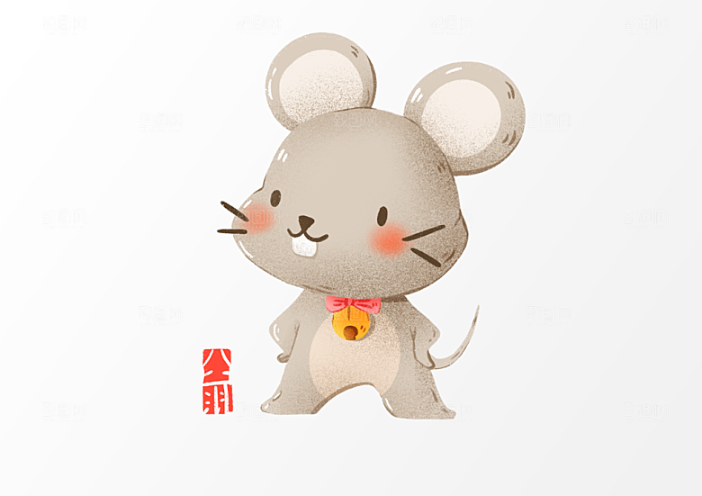 卡通十二生肖插画PSD素材