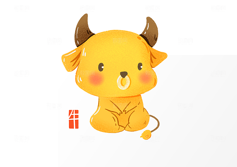 卡通十二生肖插画PSD素材