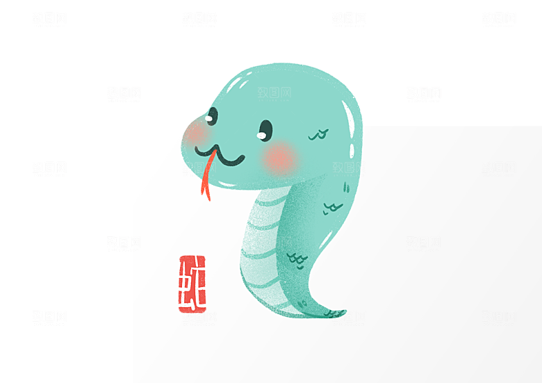 卡通十二生肖插画PSD素材