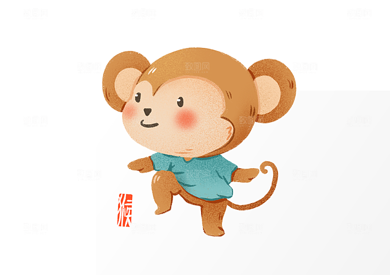 卡通十二生肖插画PSD素材