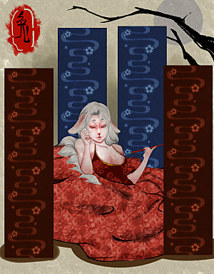 卡通十二生肖插画PSD素材