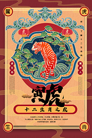 卡通十二生肖插画PSD素材