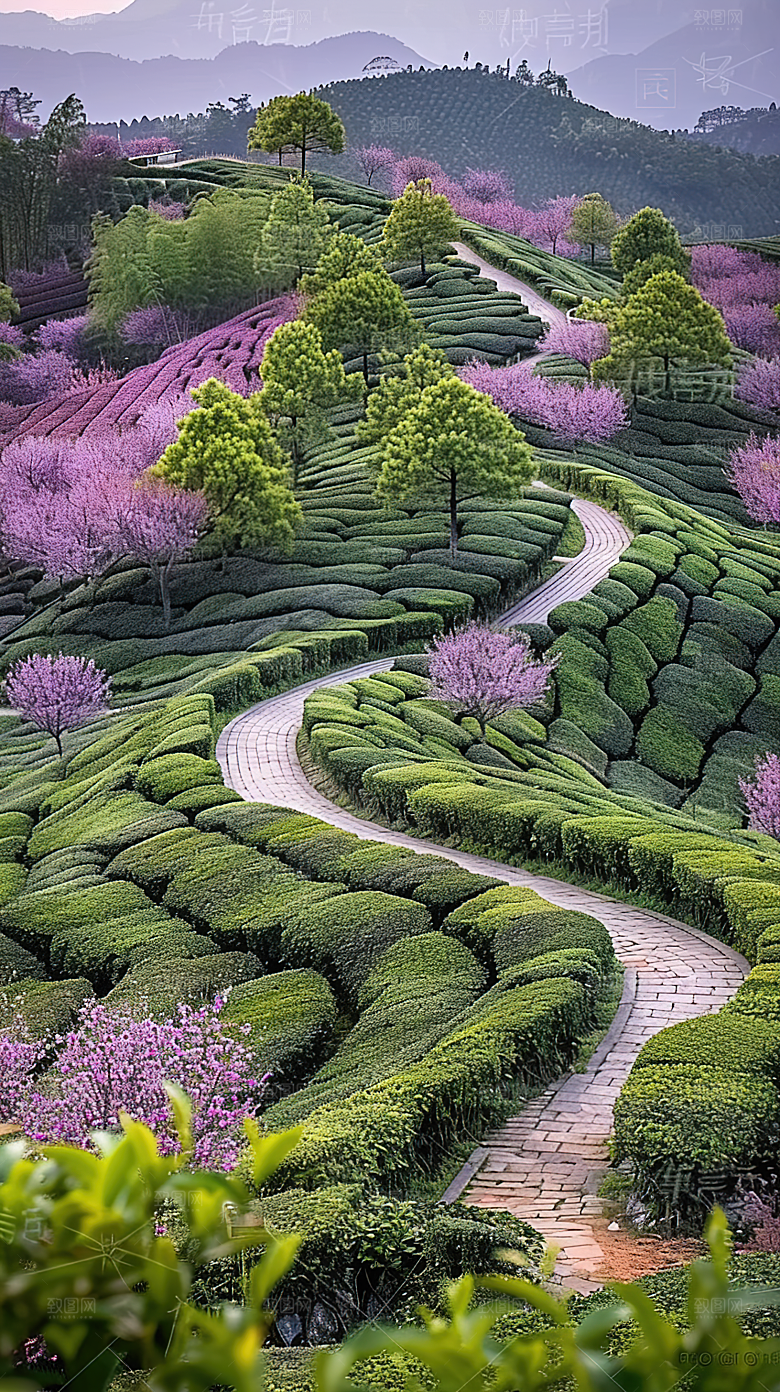 乡村田园风景风光景色稻田自然梯田唯美