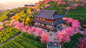 梯田唯美风景自然景色稻田田园风光乡村