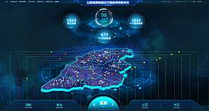 企业科技可视化大屏数据展示后台管理系统