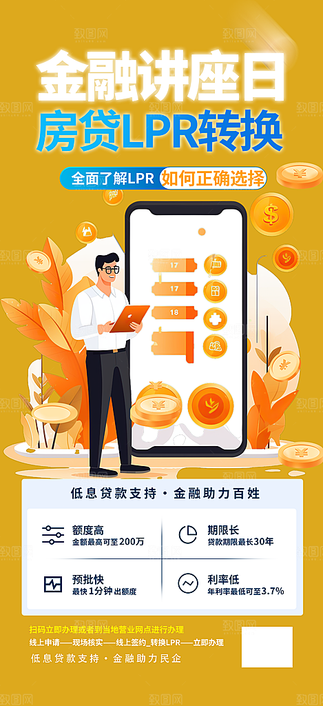 金融知识科普讲座海报