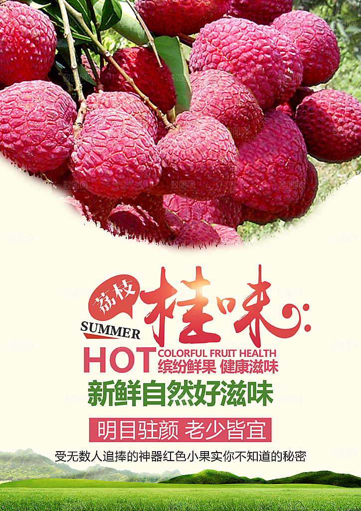 荔枝宣传海报设计