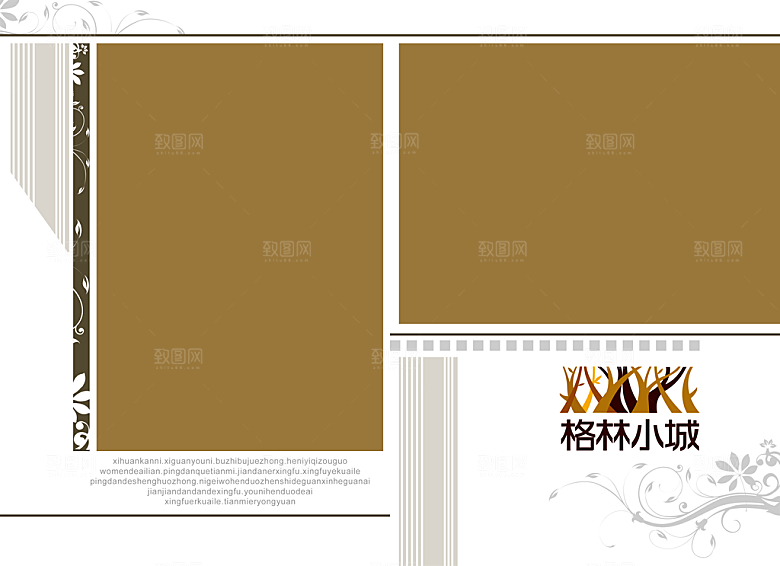 摄影画册模版创意素材