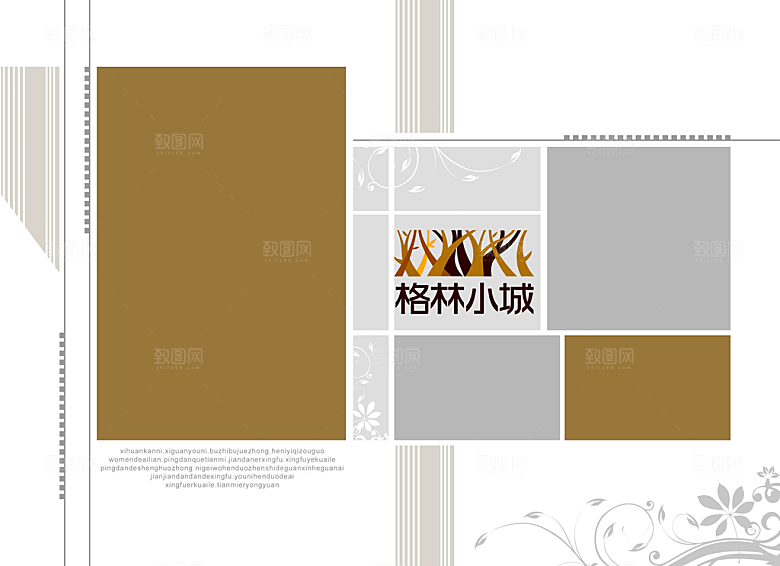 摄影画册模版创意素材