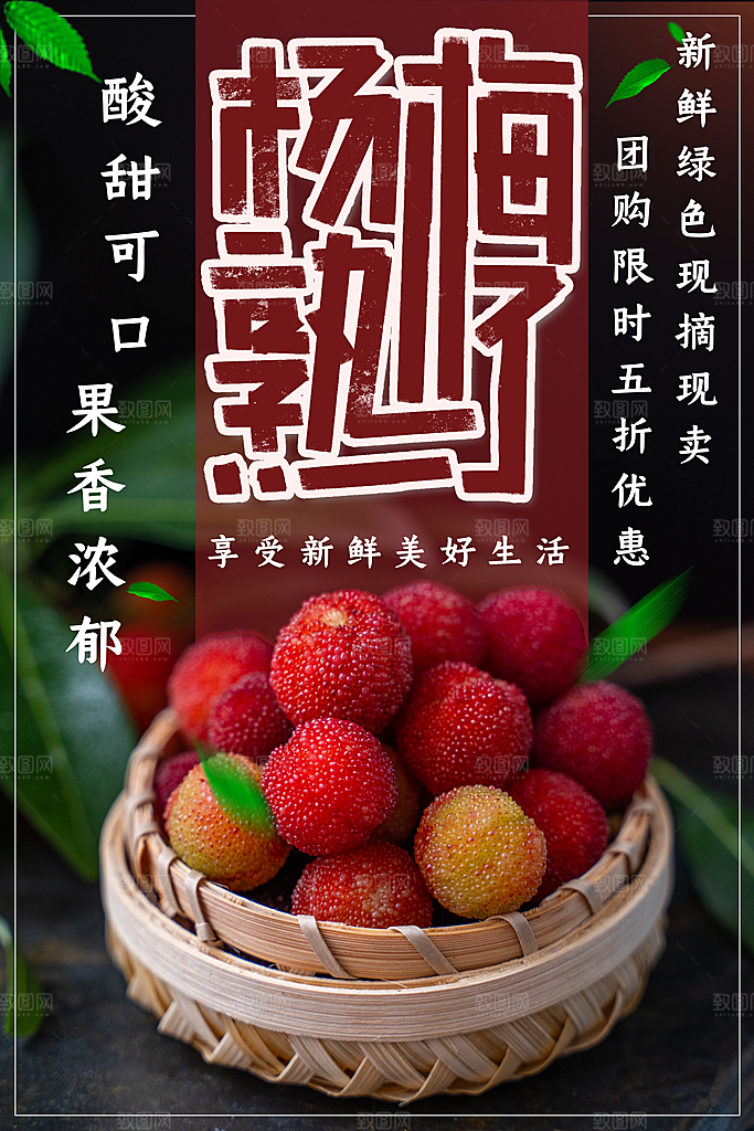 杨梅宣传海报设计