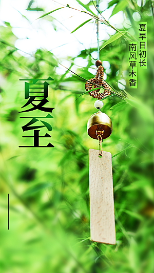 夏至节气传统活动海报