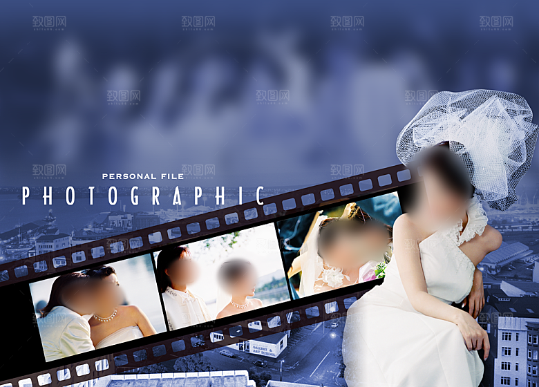 创意简约写真摄影画册模版