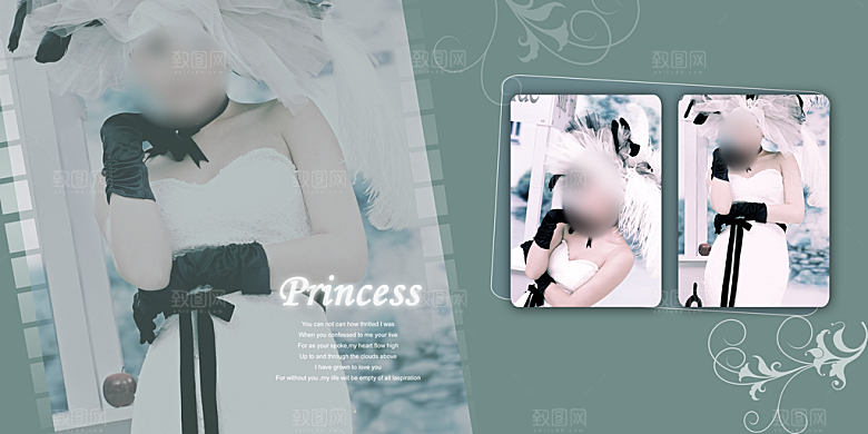 创意简约写真摄影画册模版