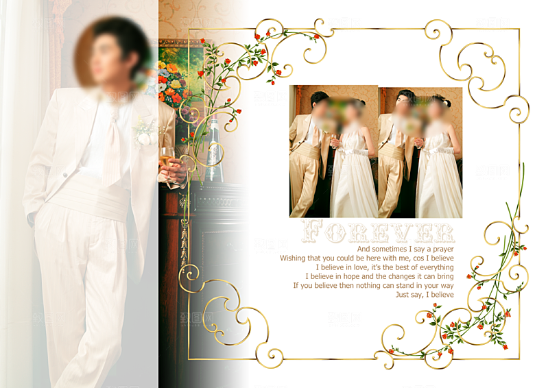 婚纱相册画册模版素材