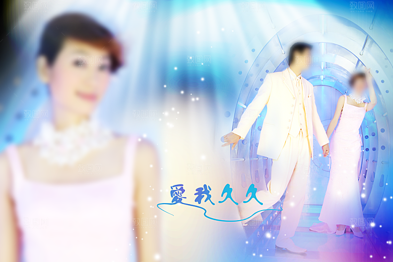 创意写真婚纱摄影画册模版