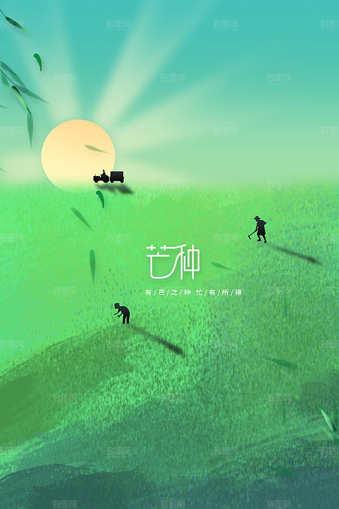 芒种节气传统活动海报