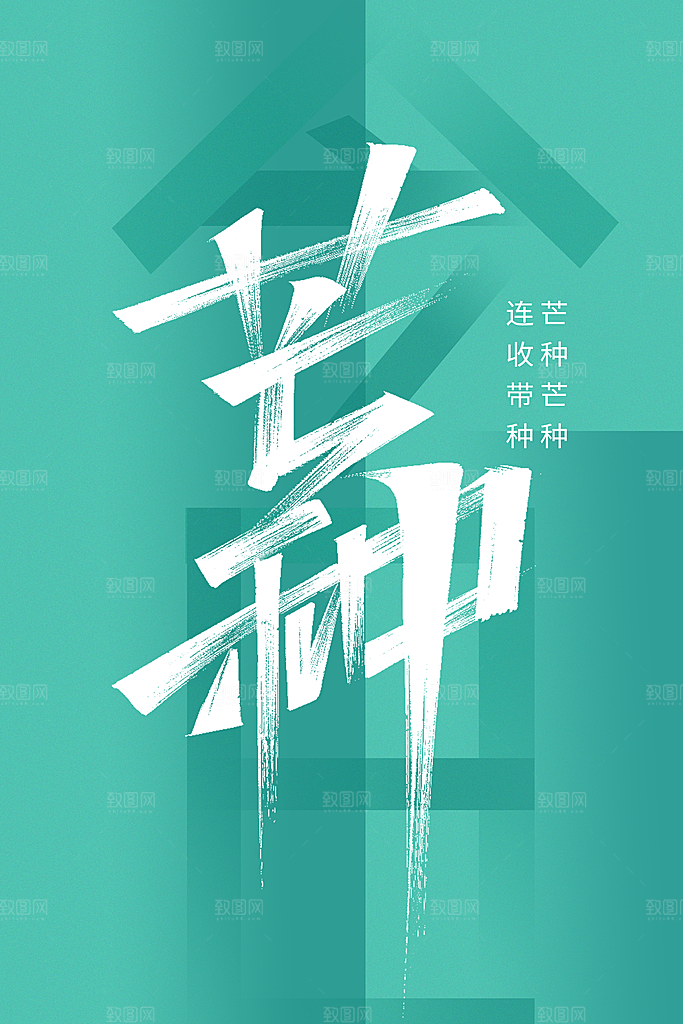 芒种节气传统活动海报