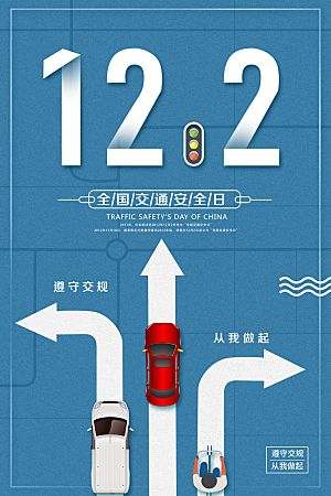 交通安全日宣传海报设计素材