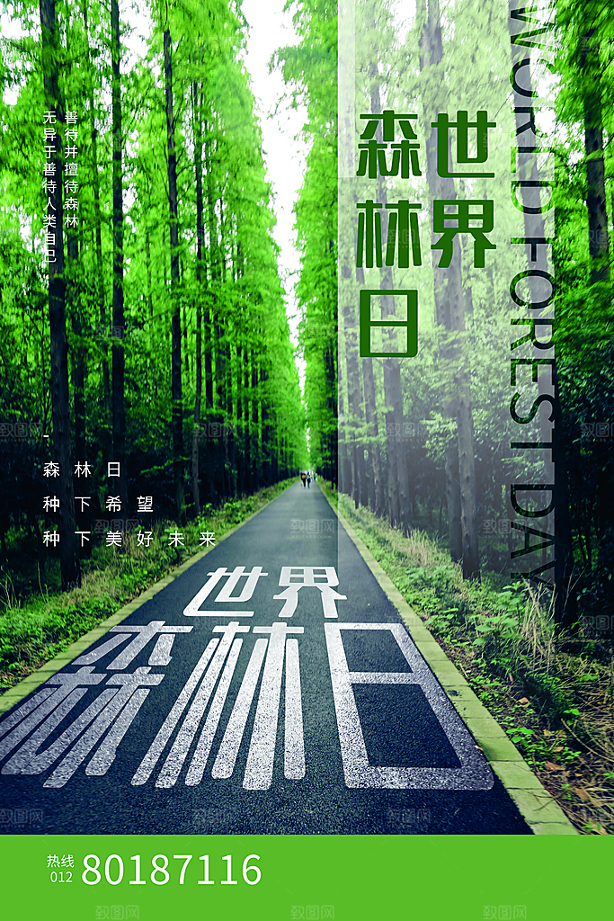 2024年世界森林日宣传海报设计
