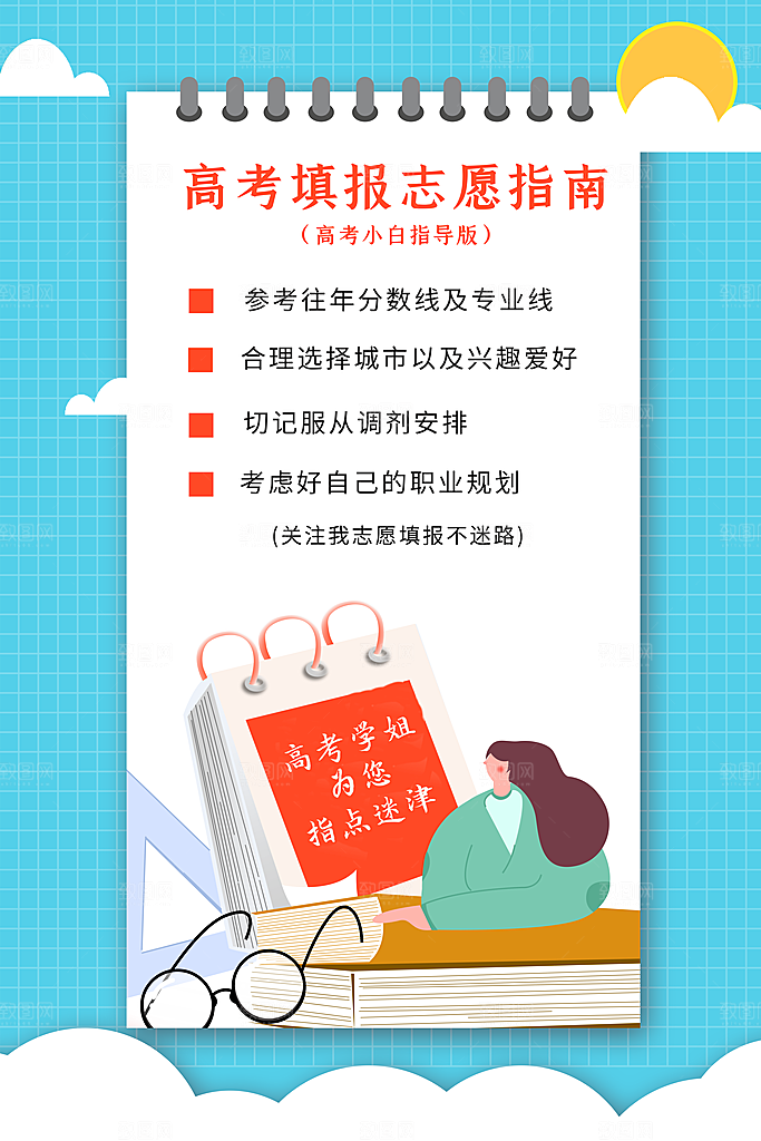 高考志愿填报指南宣传海报设计