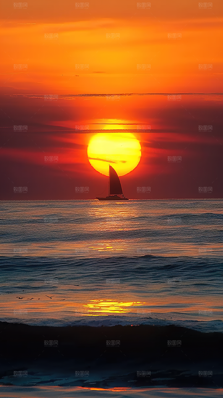 天空日出光线云彩风景