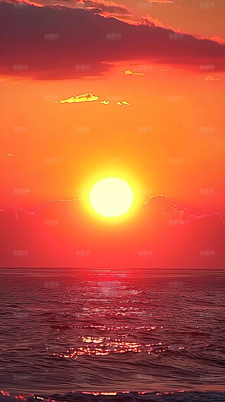 天空日出光线云彩风景