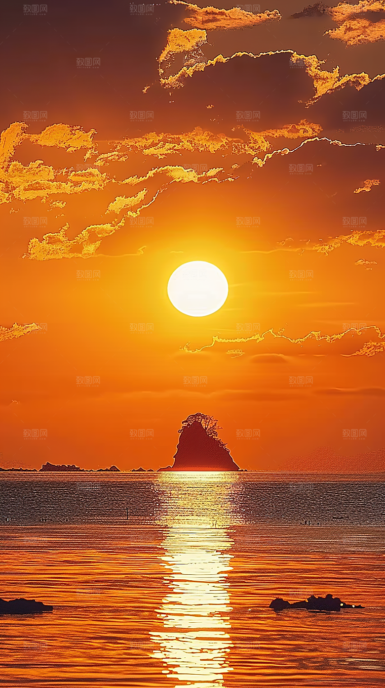 天空日出光线云彩风景