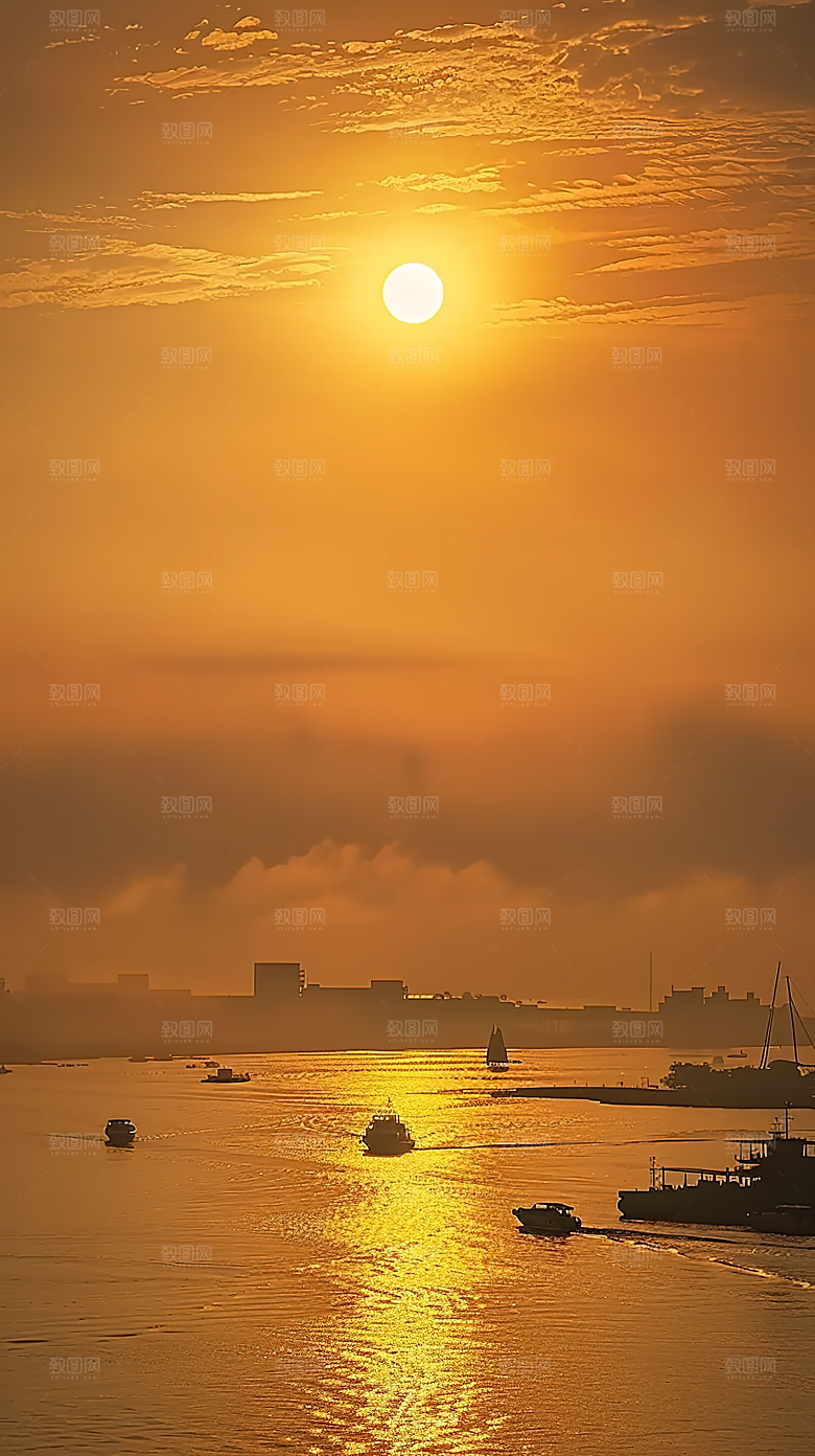 天空日出光线云彩风景