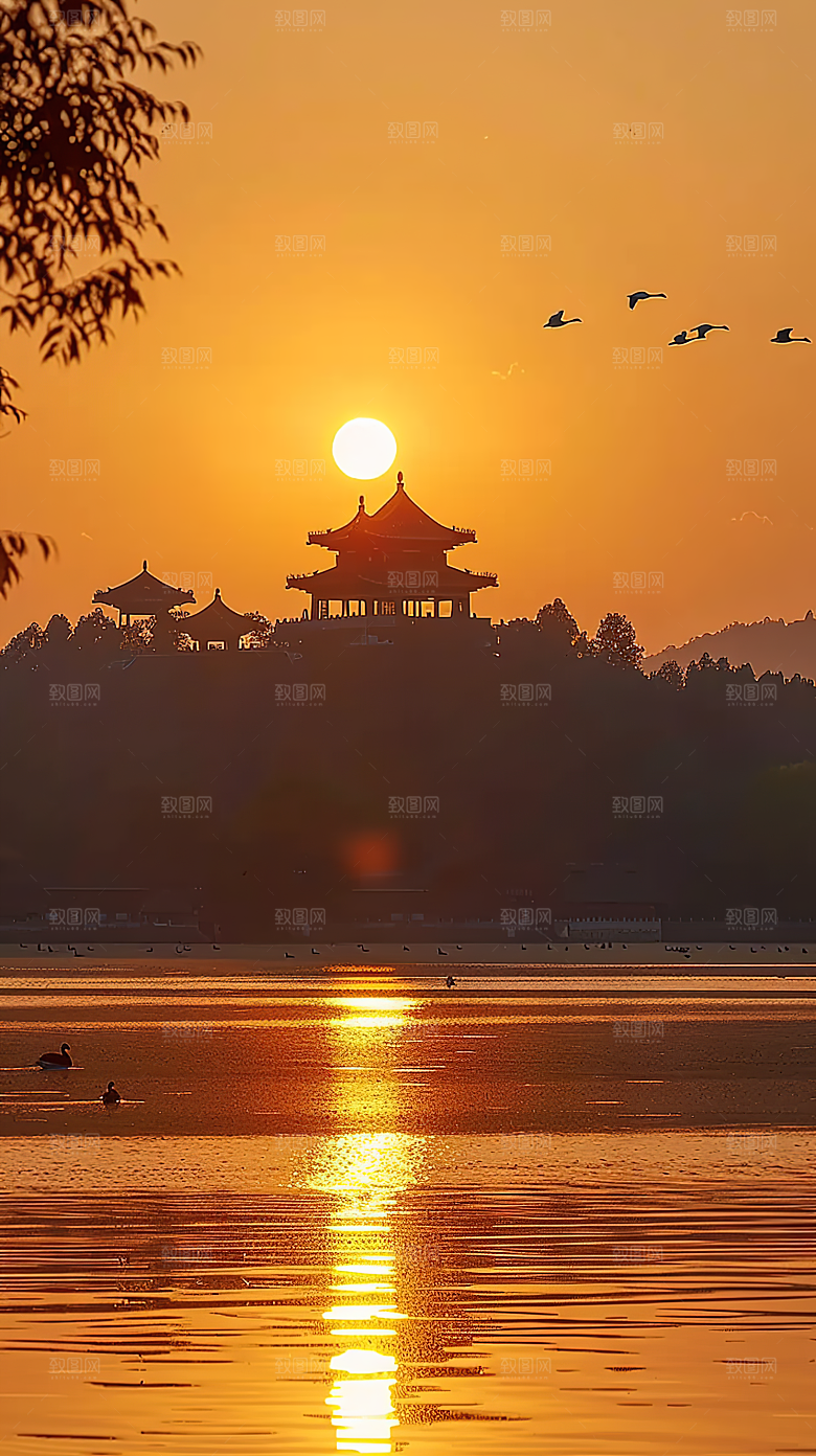 日出天空云彩云层唯美风光景色