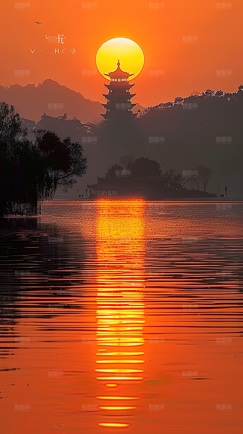 日出天空云彩云层唯美风光景色