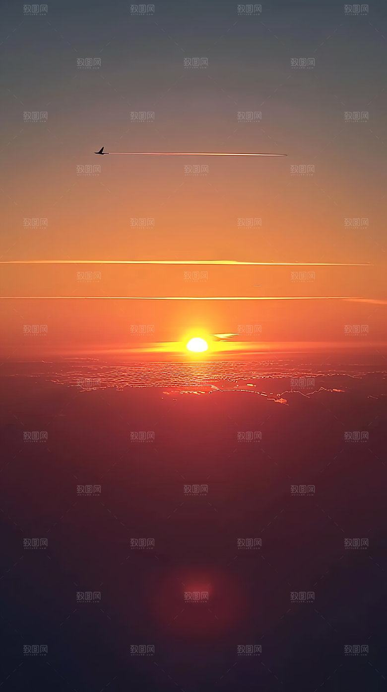 日出天空唯美意境