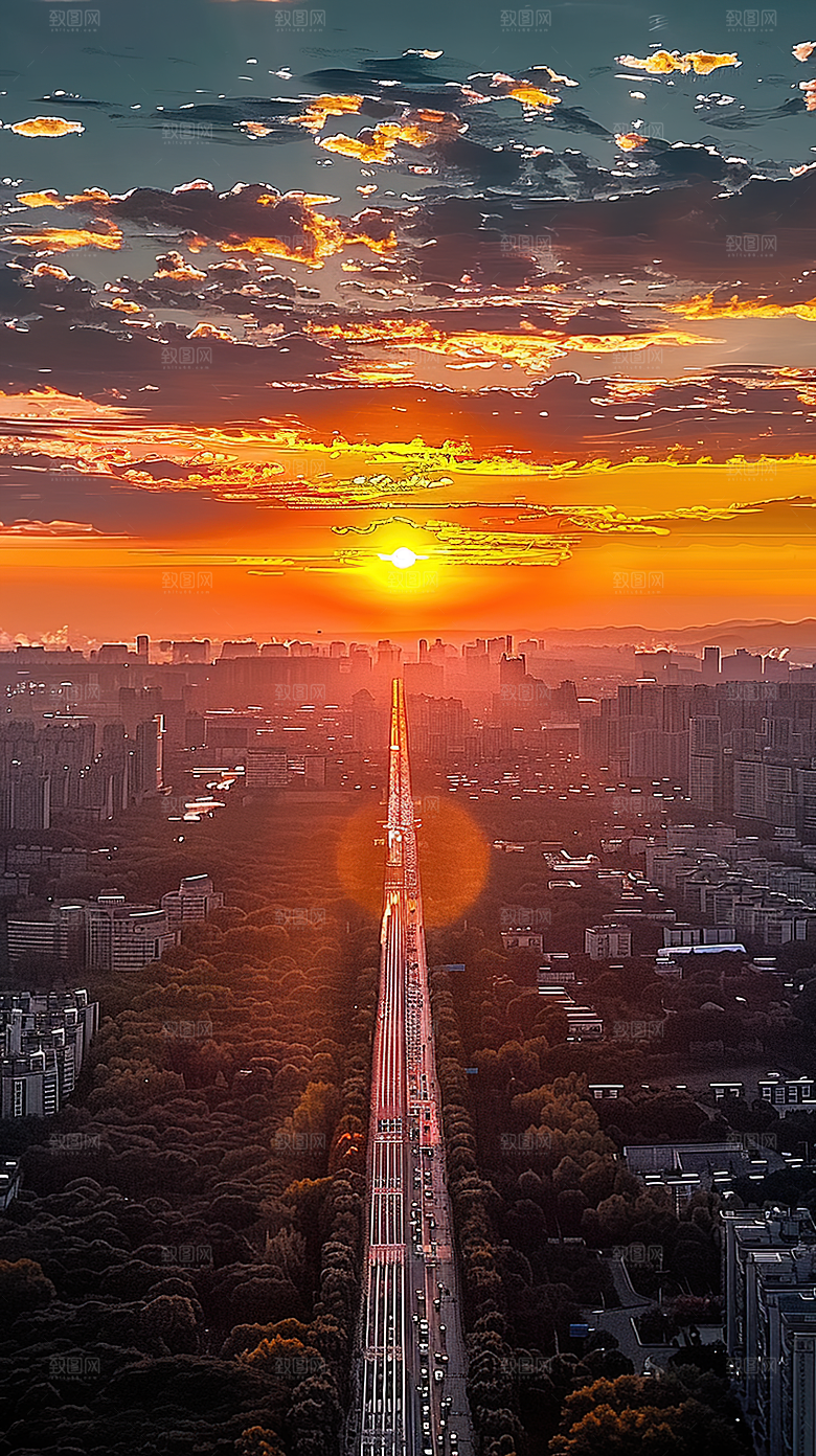 日出天空唯美意境