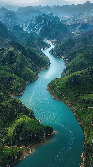 山峰风景青山意境山水唯美