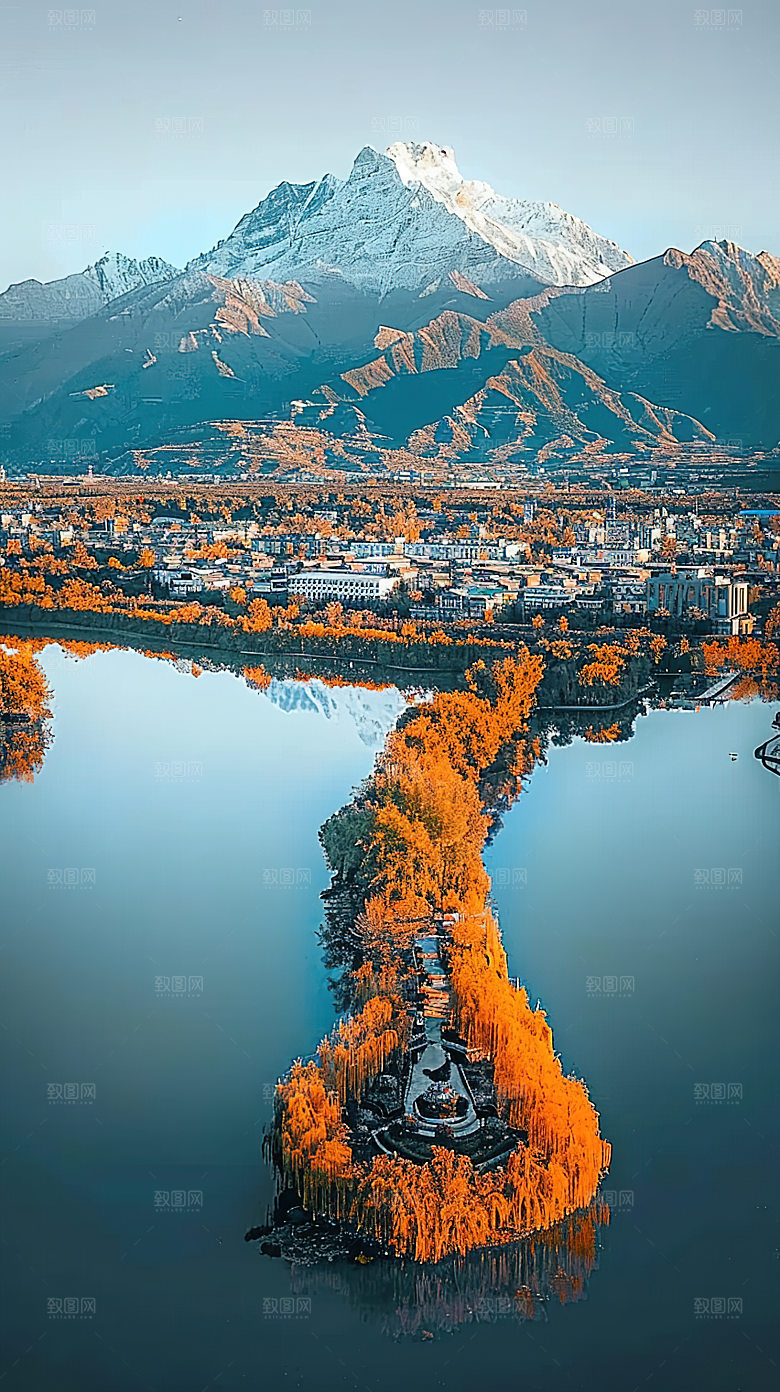 山峰风景青山意境山水唯美