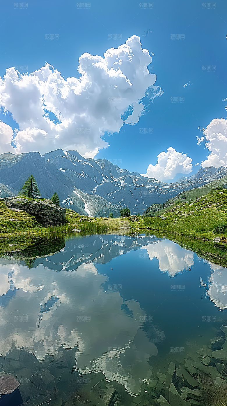 青山绿水风景意境唯美山峰山水