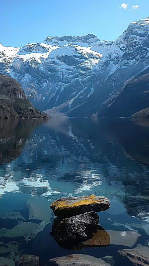 青山绿水风景意境唯美山峰山水