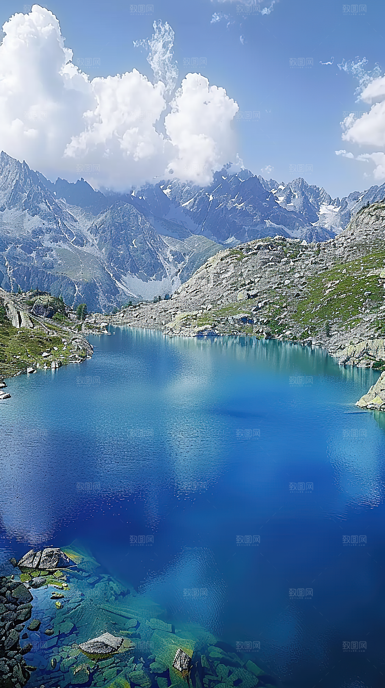 青山绿水风景意境唯美山峰山水