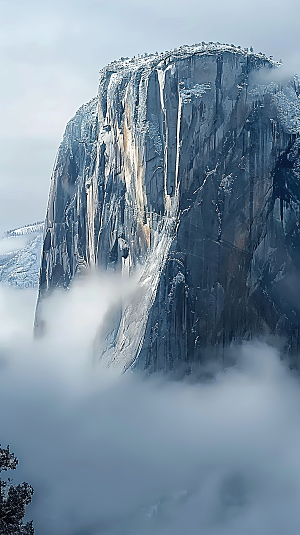 山峰唯美风景绿水青山山水意境