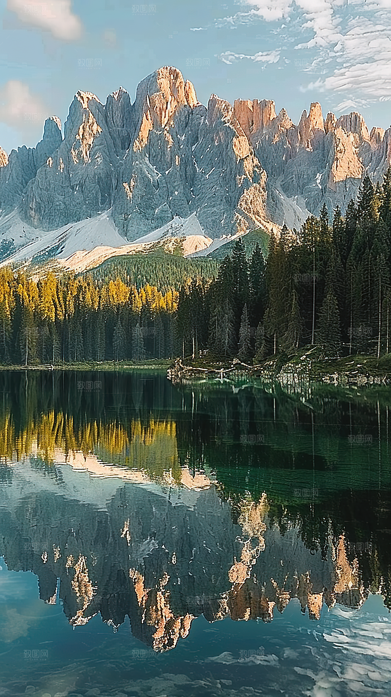 意境绿水山水青山山峰风景唯美