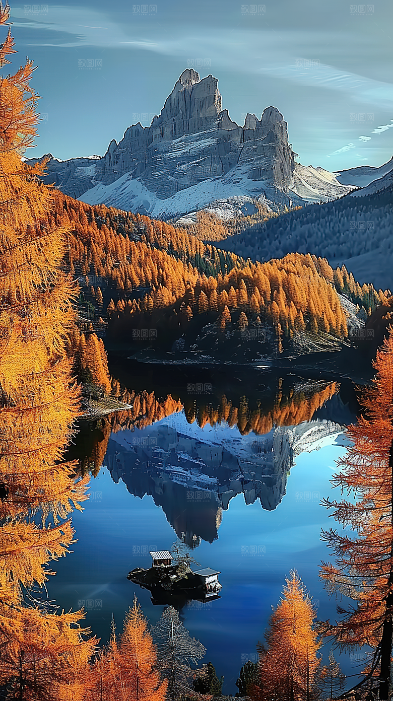 意境绿水山水青山山峰风景唯美