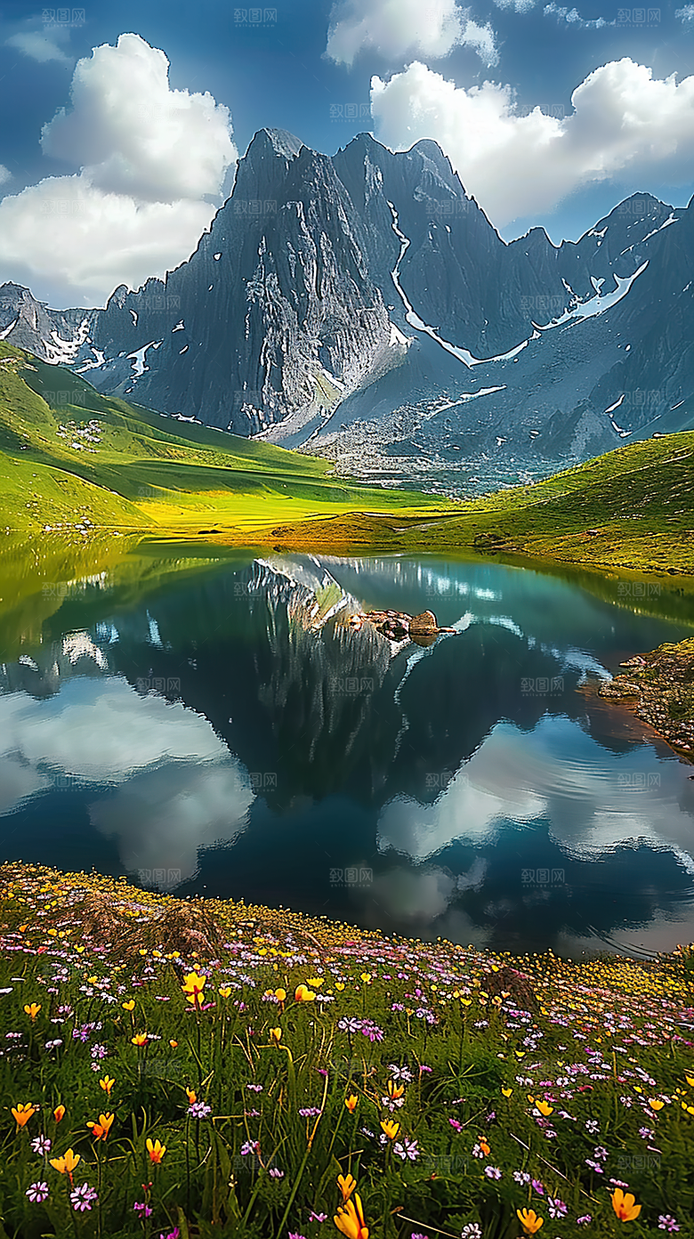 意境绿水山水青山山峰风景唯美