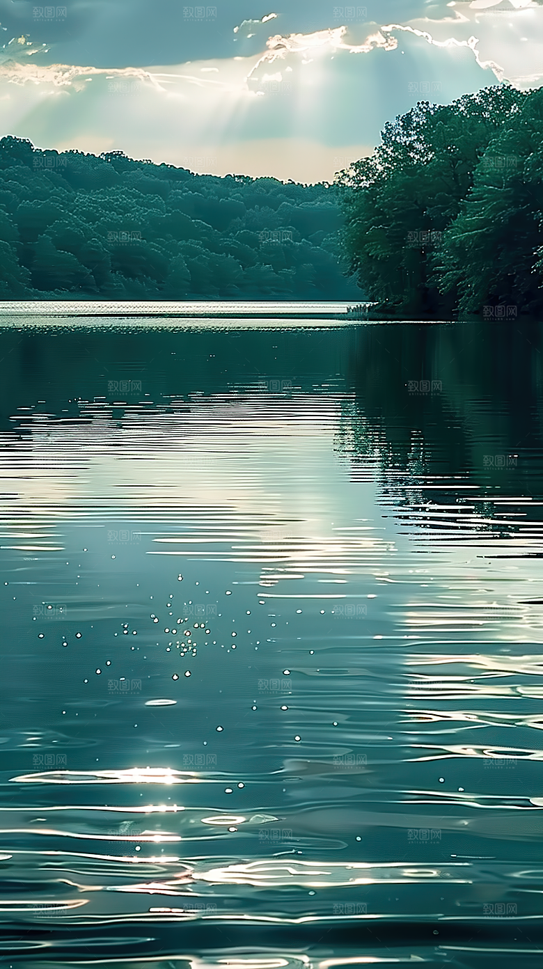 意境绿水山水青山山峰风景唯美