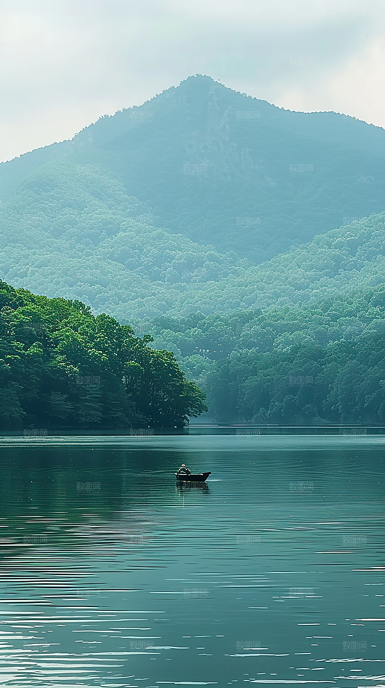 绿水风景意境唯美山水山峰青山