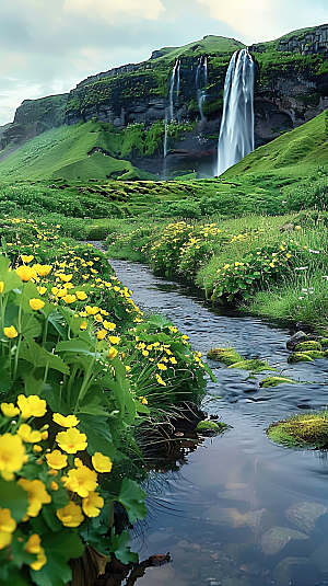 绿水风景意境唯美山水山峰青山