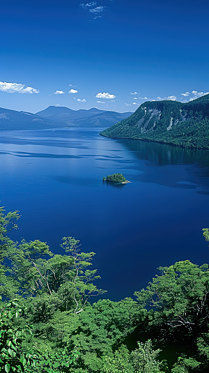 意境山水青山唯美绿水山峰风景