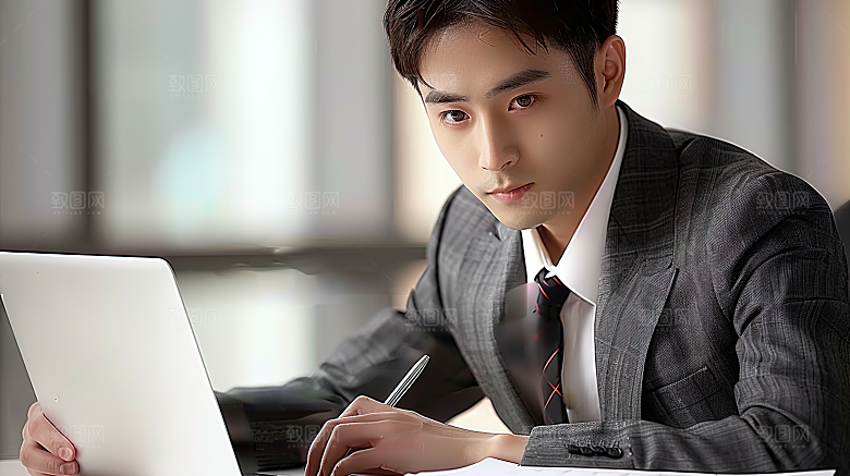 办公年轻工作人物商务白领男性摄影