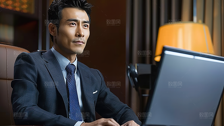 办公年轻工作人物商务白领男性摄影